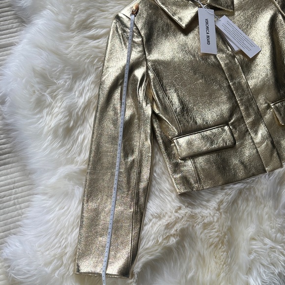 Veronica Beard Imogen Leather Jacket Blazer and Maxine Leather Midi Skirt SET - Picture 14 of 17